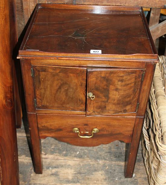 George III bedside cabinet(-)